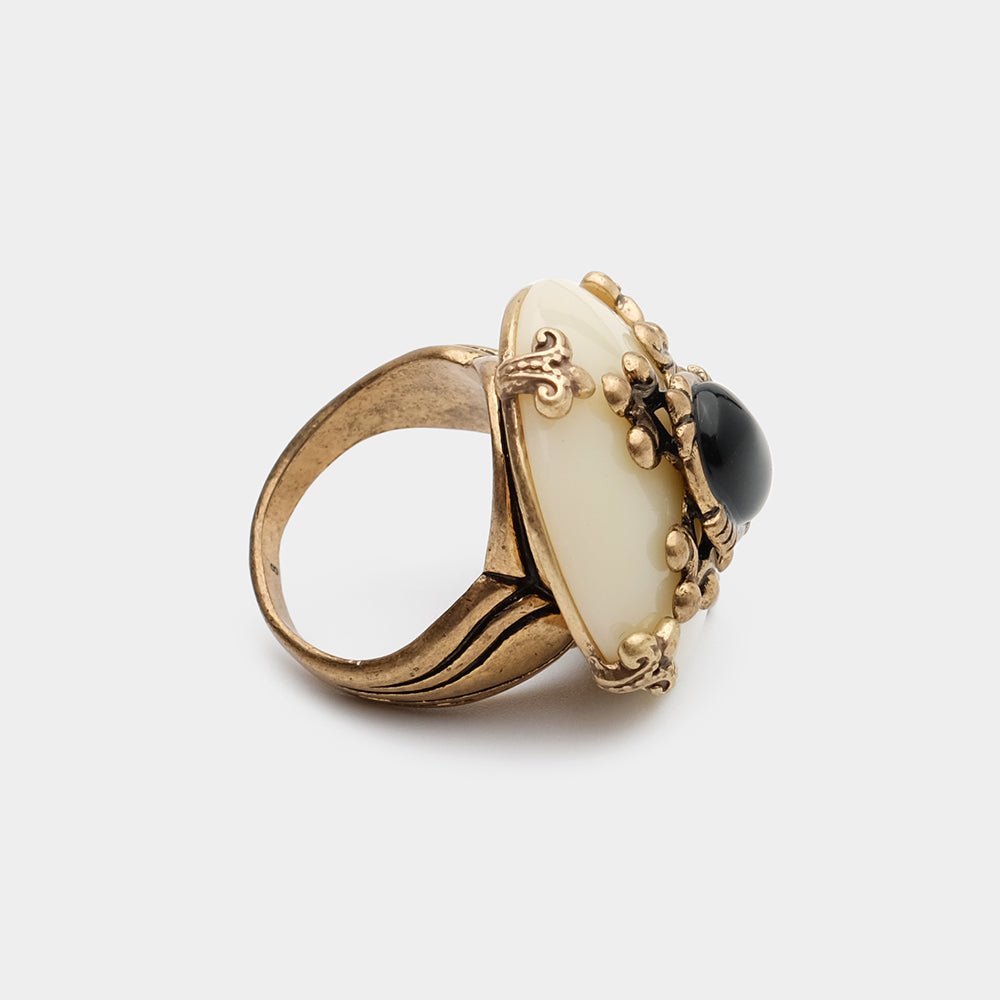 AgateArc Vintage Statement Ring - Voisson