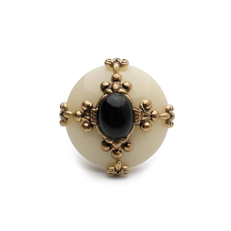 AgateArc Vintage Statement Ring - Voisson