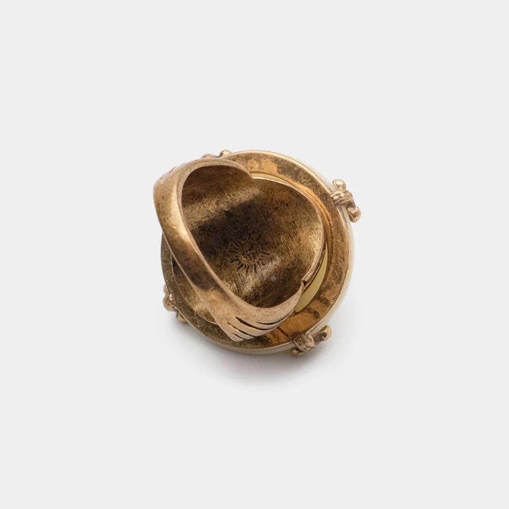 AgateArc Vintage Statement Ring - Voisson