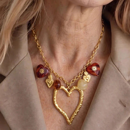 Amber Love Necklace - Voisson