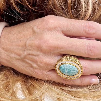 Aqua Crest Ring - Voisson