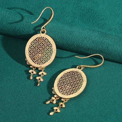 Aurelian Peacock Drop Earrings - Voisson