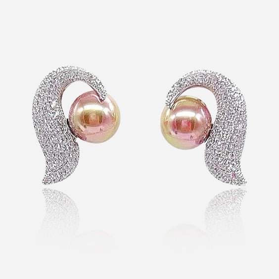 Aurora Pearl Wave Earrings - Voisson