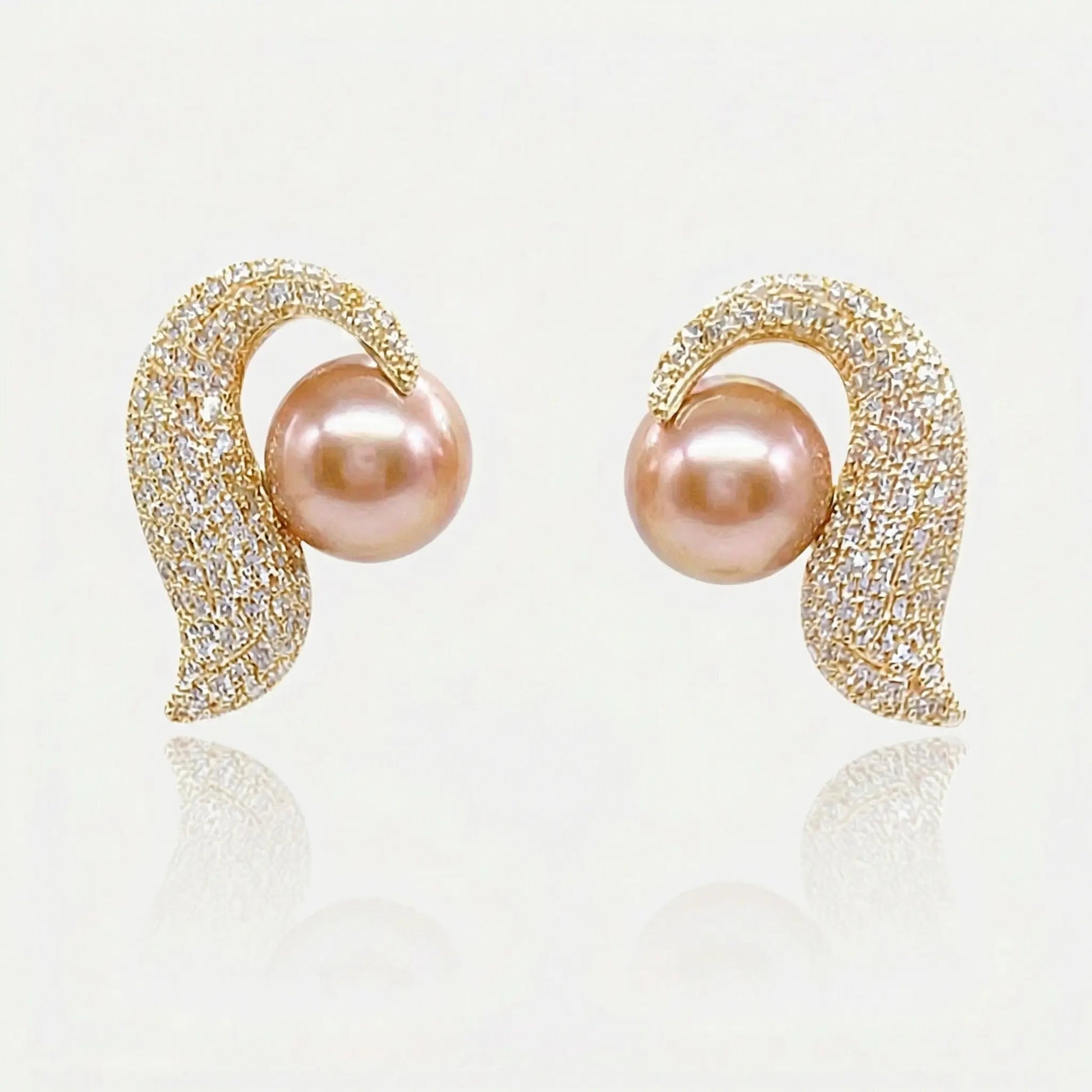 Aurora Pearl Wave Earrings - Voisson