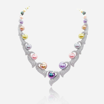 Aurora Pearl Wave Necklace - Voisson