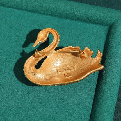Aurora Swan Brooch - Voisson