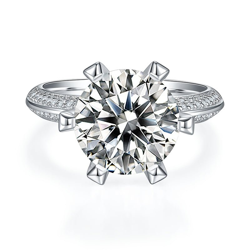 AuroraArc 5Ct Moissanite S925 Silver Ring - Voisson