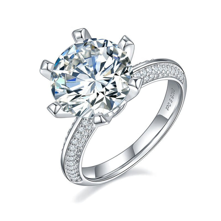 AuroraArc 5Ct Moissanite S925 Silver Ring - Voisson