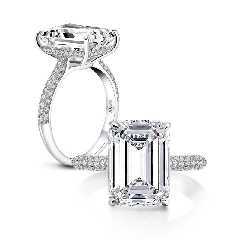 AuroraAura 925 Silver 6Ct Zircon Engagement Ring - Voisson