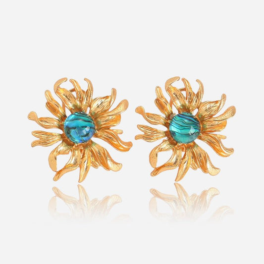 Azure Bloom Earrings - Voisson