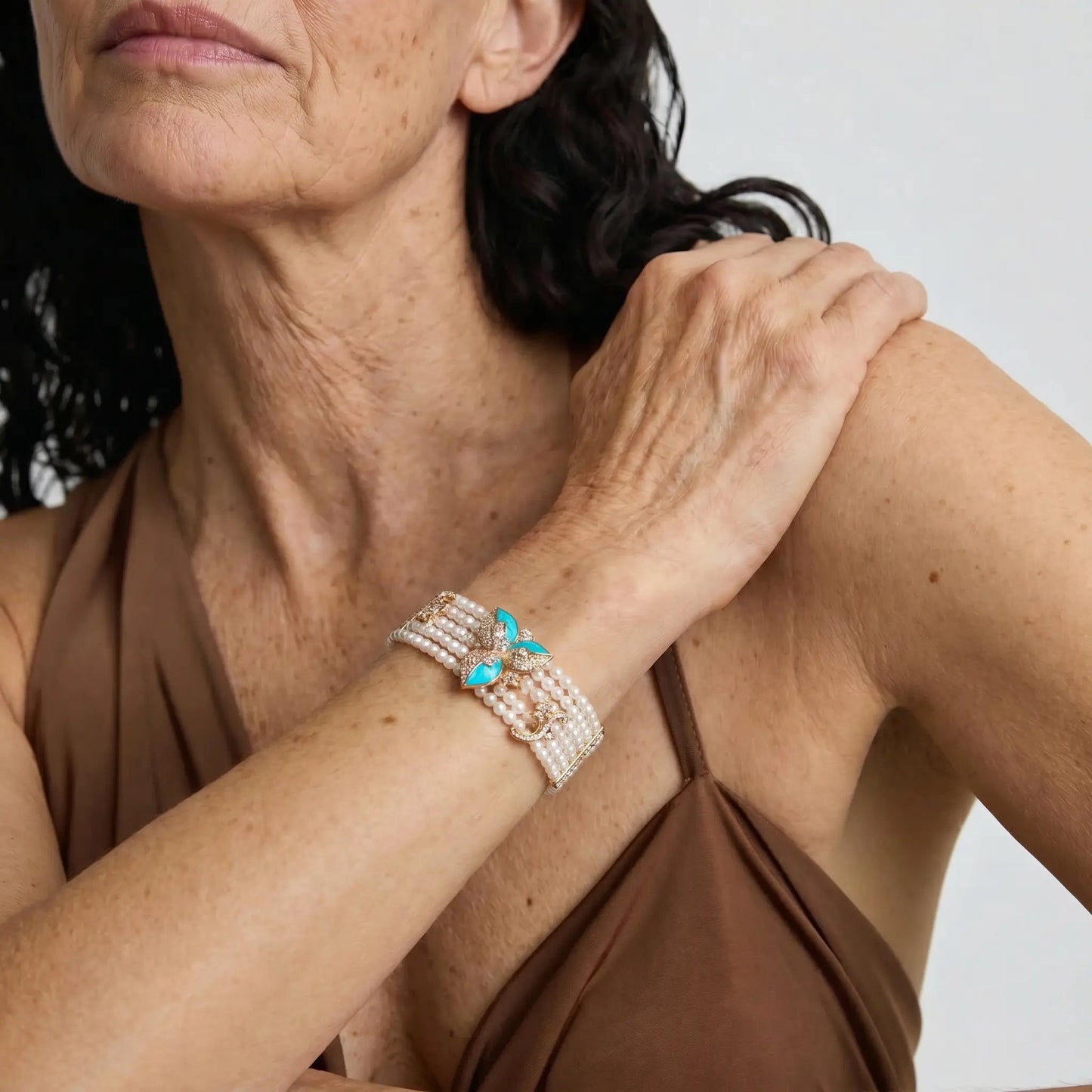 Azure Fleur Pearl Bracelet - Voisson