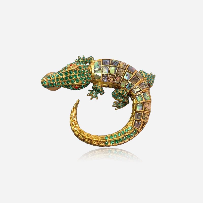 Azure Gecko Brooch - Voisson