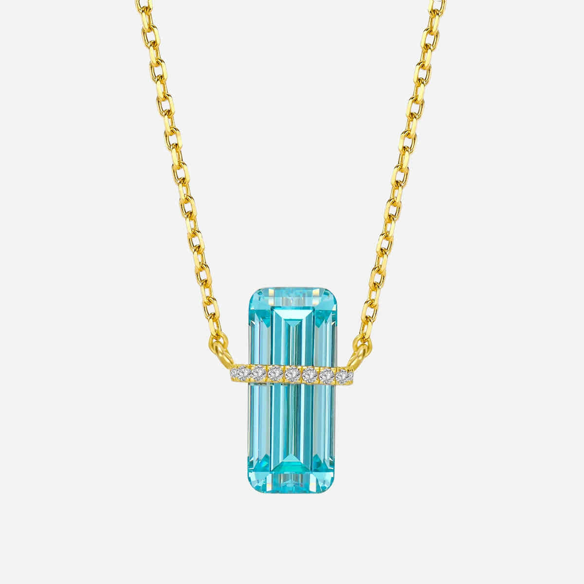 Azure Prism 925 Silver Necklace - Voisson