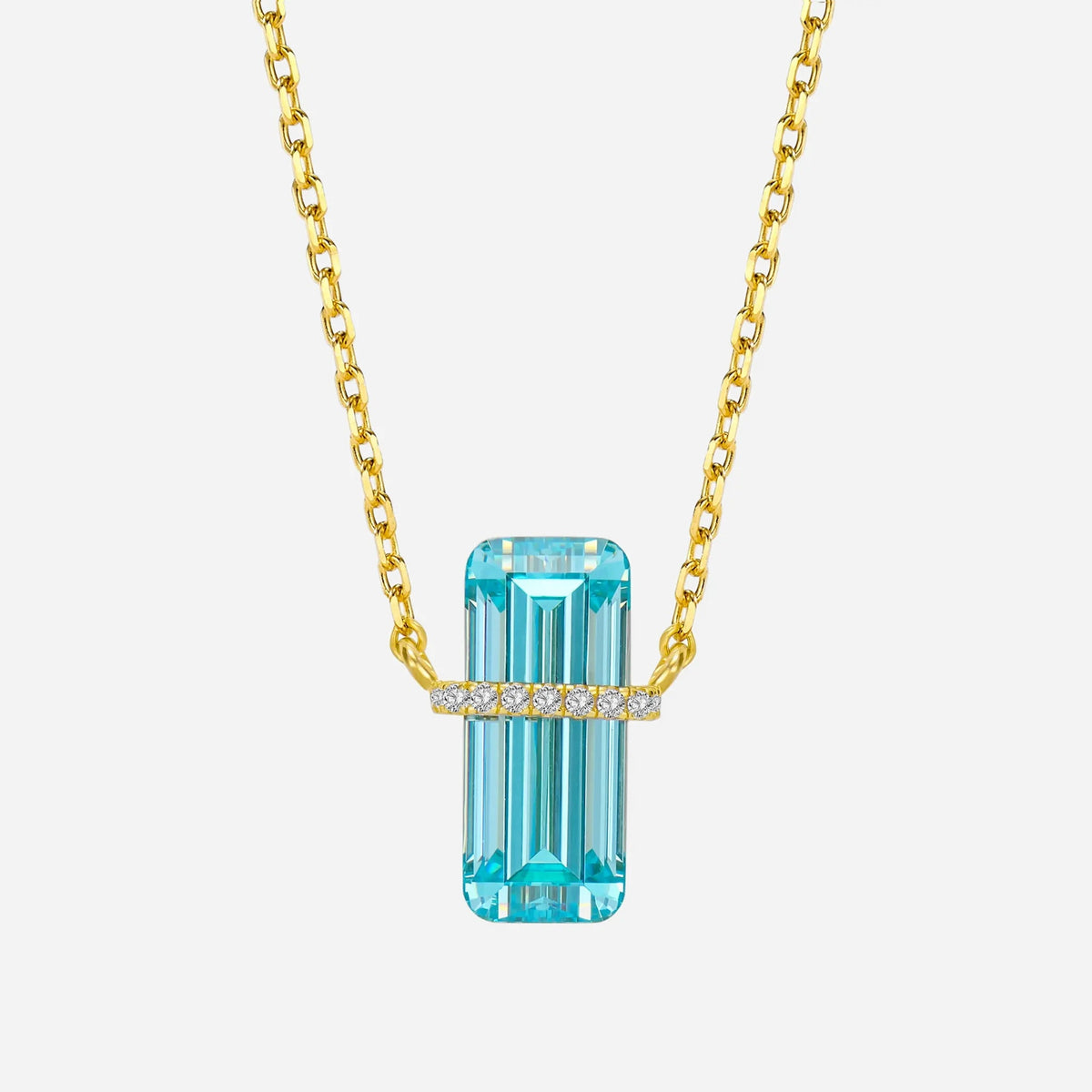 Azure Prism 925 Silver Necklace - Voisson