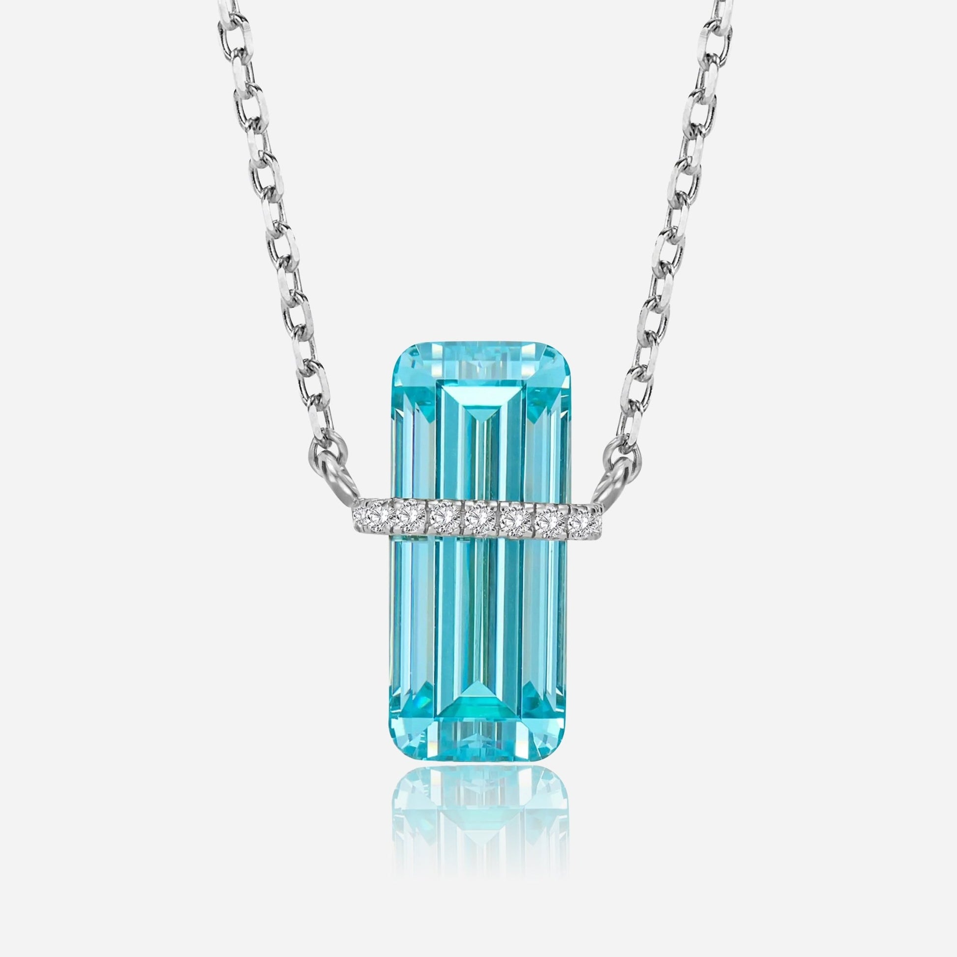 Azure Prism 925 Silver Necklace - Voisson