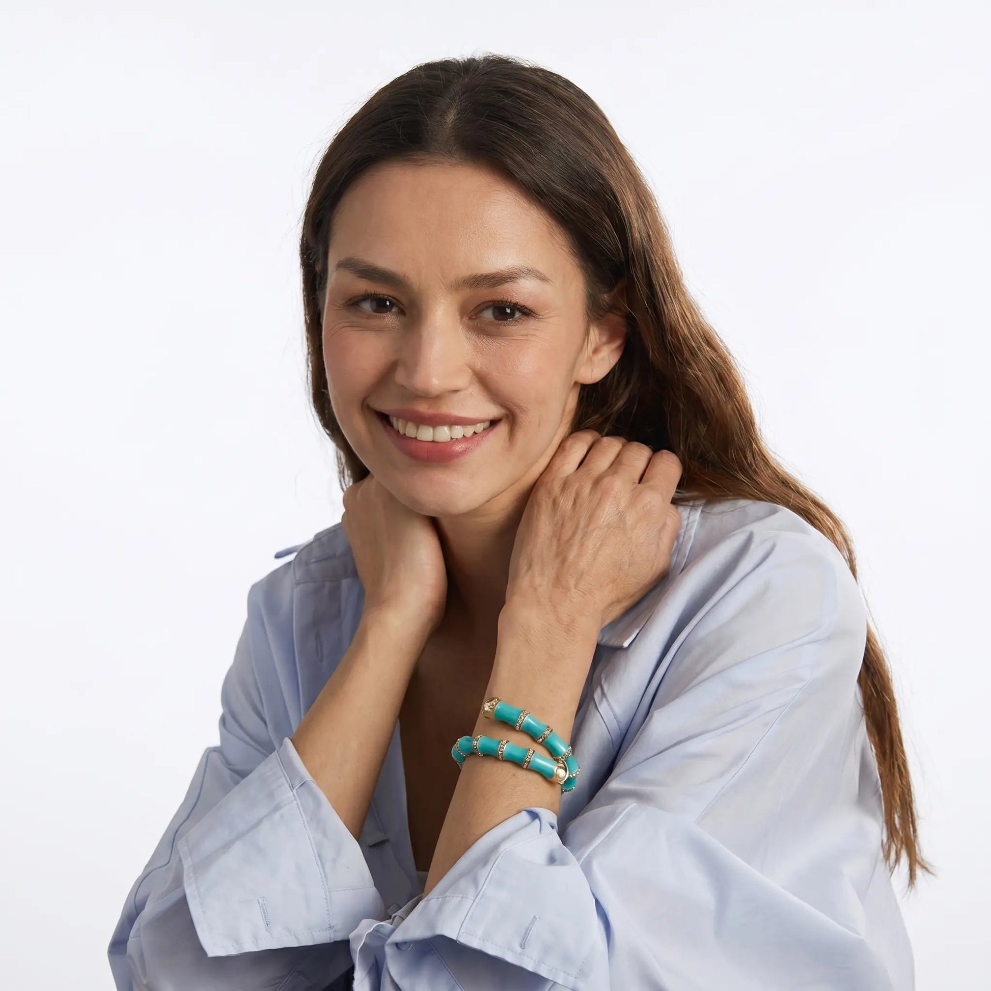 BambooGleam Open Bracelet - Voisson