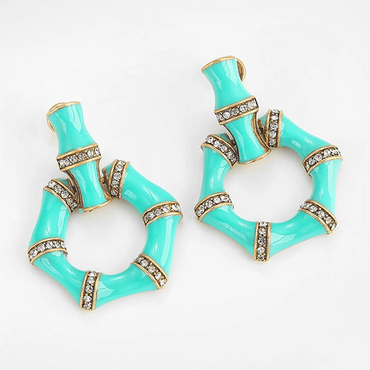 BambooGleam Stud Earrings - Voisson