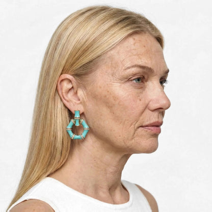 BambooGleam Stud Earrings - Voisson