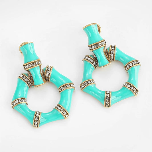 BambooGleam Stud Earrings - Voisson
