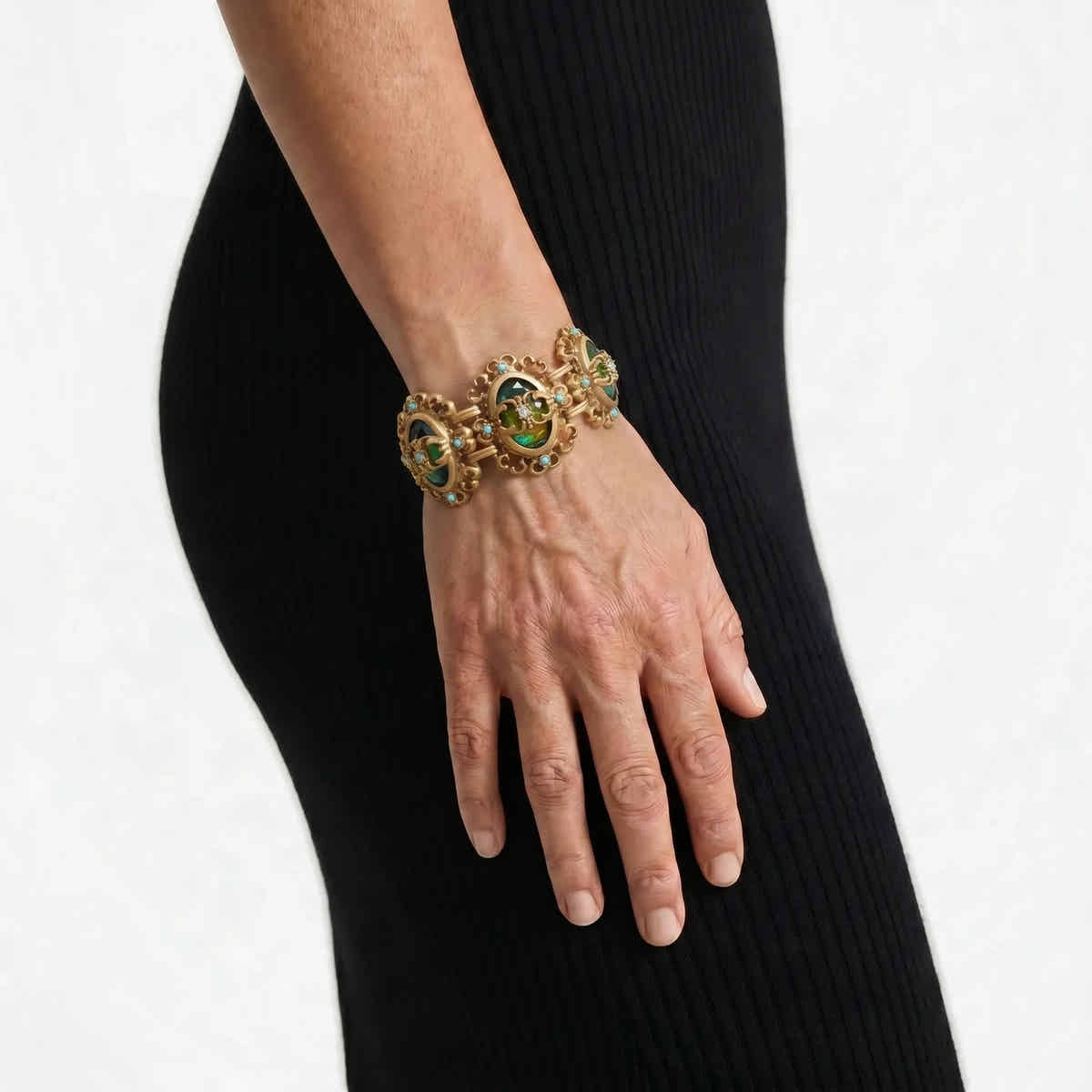 Baroque Halo Link Bracelet - Voisson