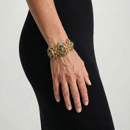 Baroque Halo Link Bracelet - Voisson