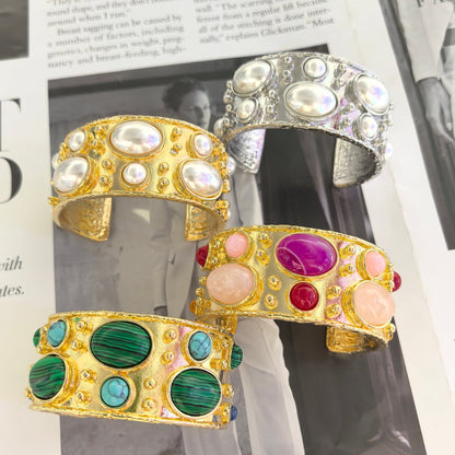 Baroque Pebble Cuff - Voisson