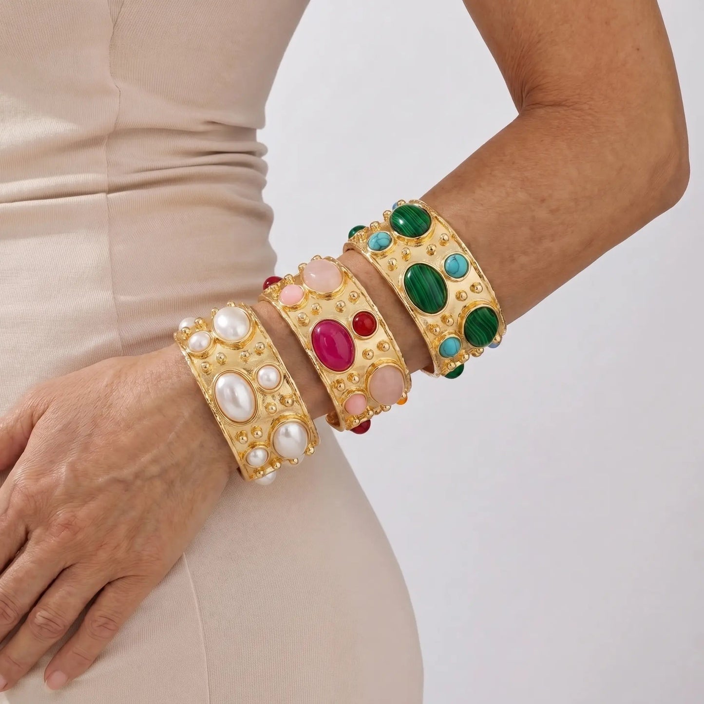 Baroque Pebble Cuff - Voisson