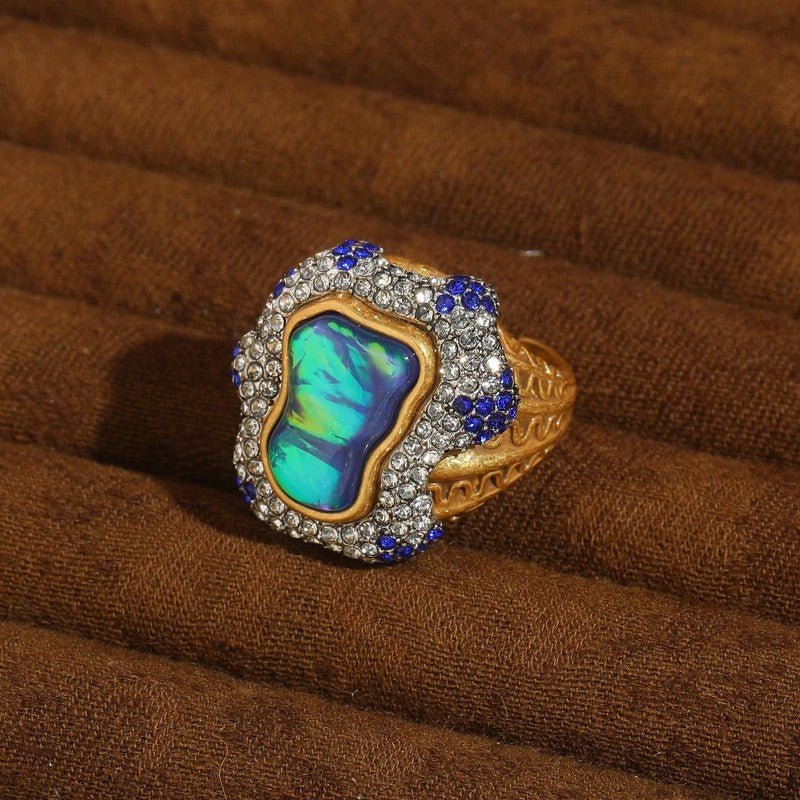 Baroque Tide Opal Ring - Voisson