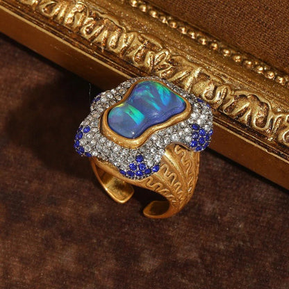 Baroque Tide Opal Ring - Voisson