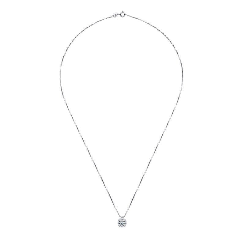 Baroquette 0.5Ct Moissanite 925 Silver Necklace - Voisson