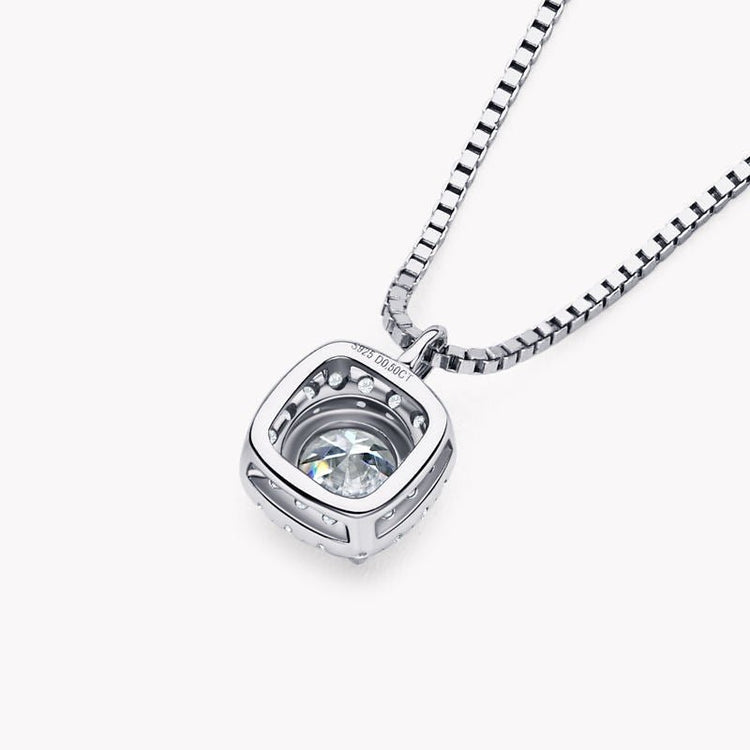 Baroquette 0.5Ct Moissanite 925 Silver Necklace - Voisson