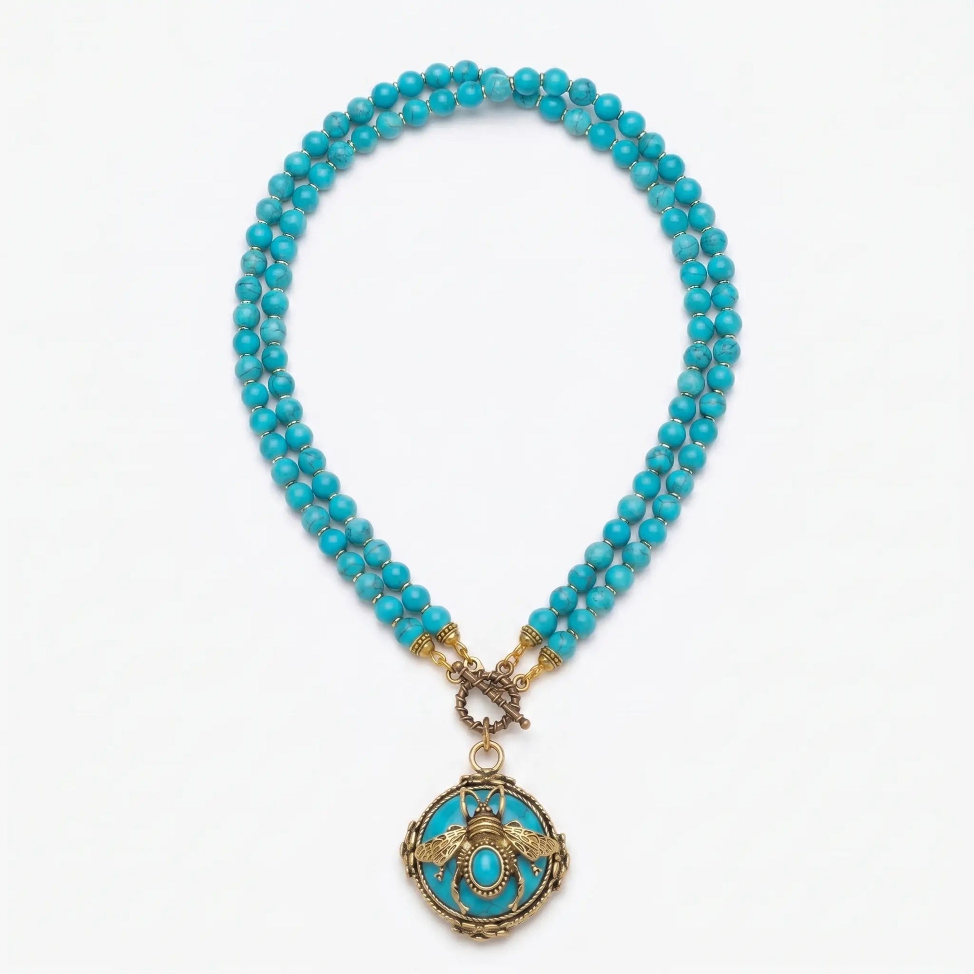 BeeQueen Vintage Natural Agate Necklace - Voisson