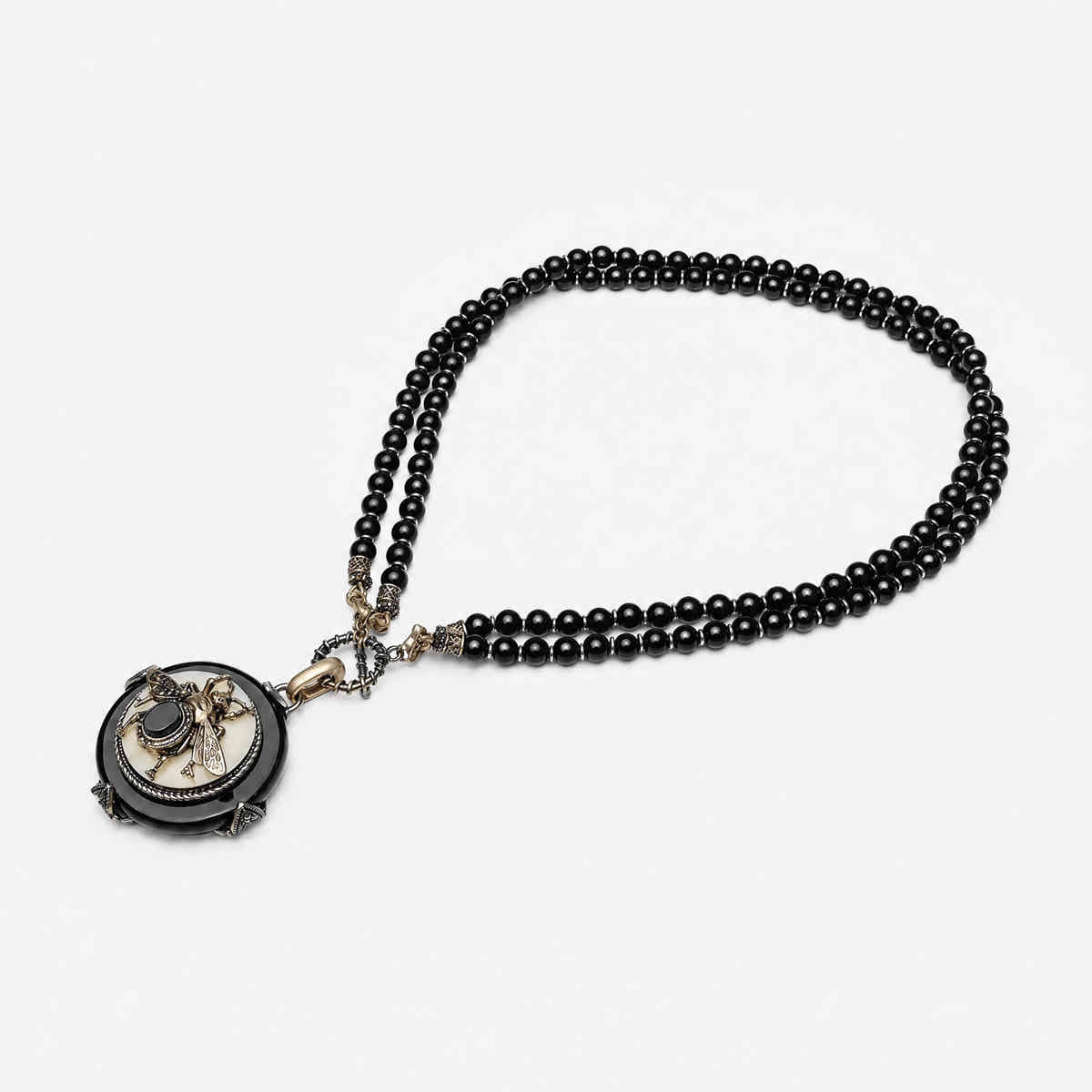BeeQueen Vintage Natural Agate Necklace - Voisson