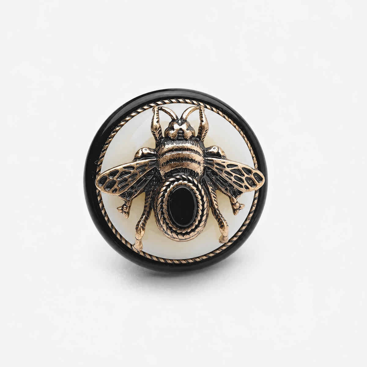 BeeQueen Vintage Natural Agate Ring - Voisson