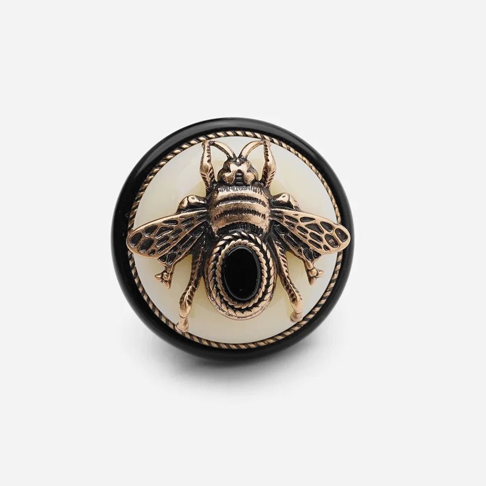 BeeQueen Vintage Natural Agate Ring - Voisson