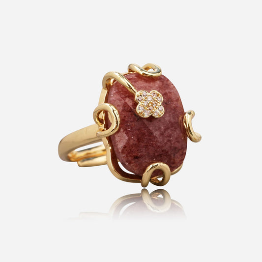 Bloom Guard Stone Ring - Voisson