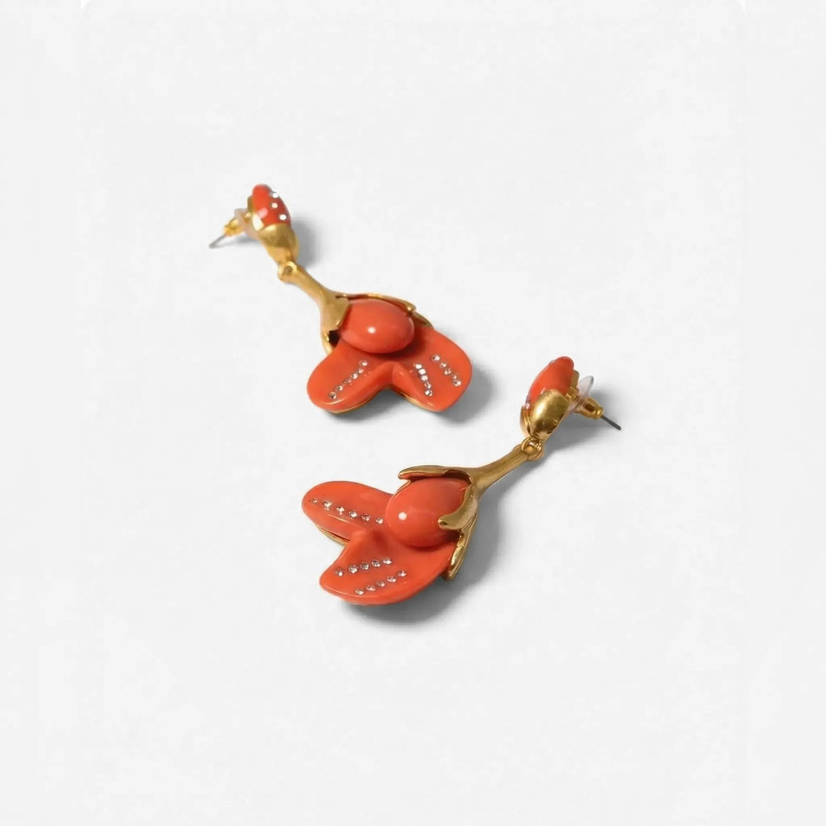 Blooming Magnolia Retro Flower Earrings - Voisson
