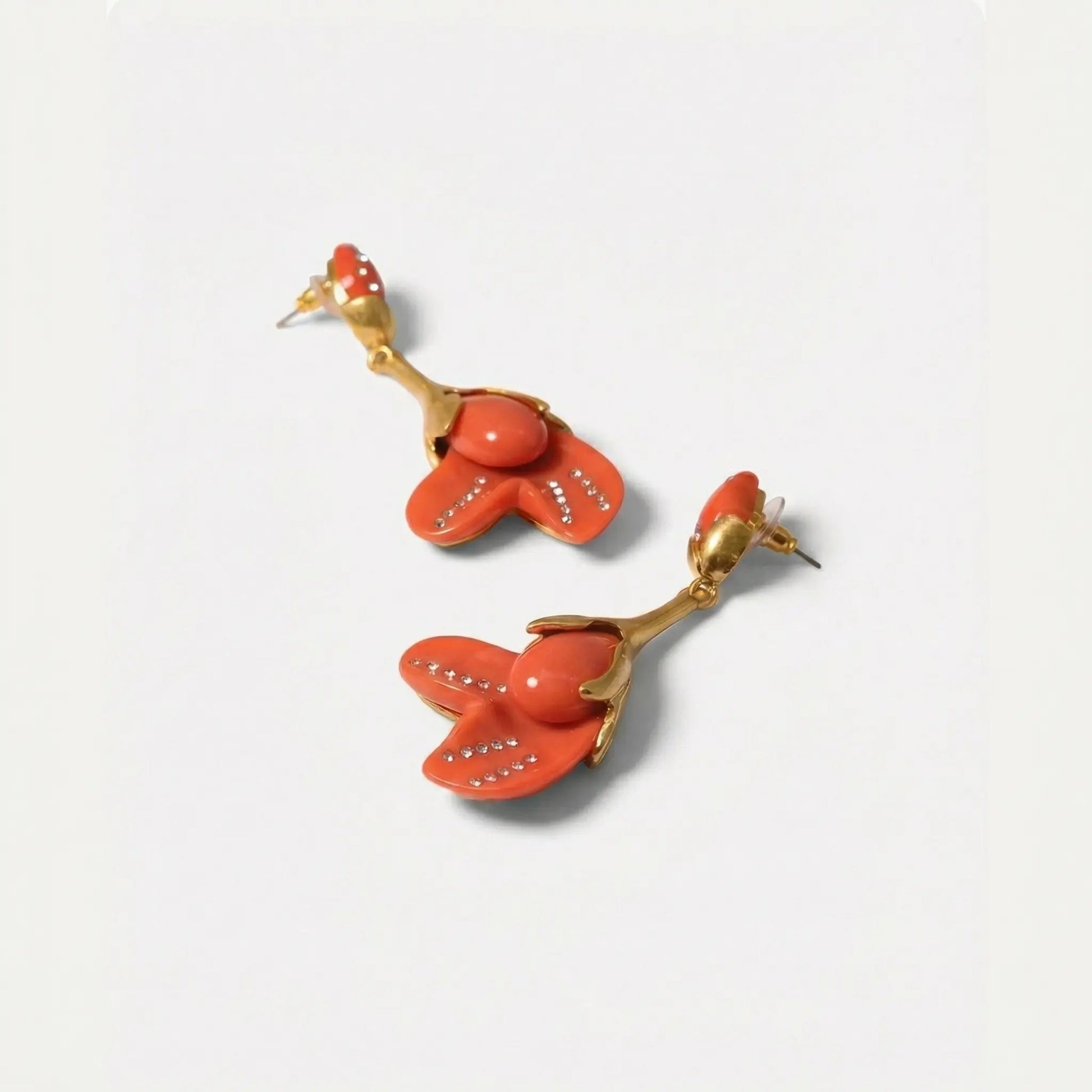 Blooming Magnolia Retro Flower Earrings - Voisson