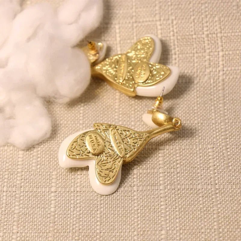 Blooming Magnolia Retro Flower Earrings - Voisson