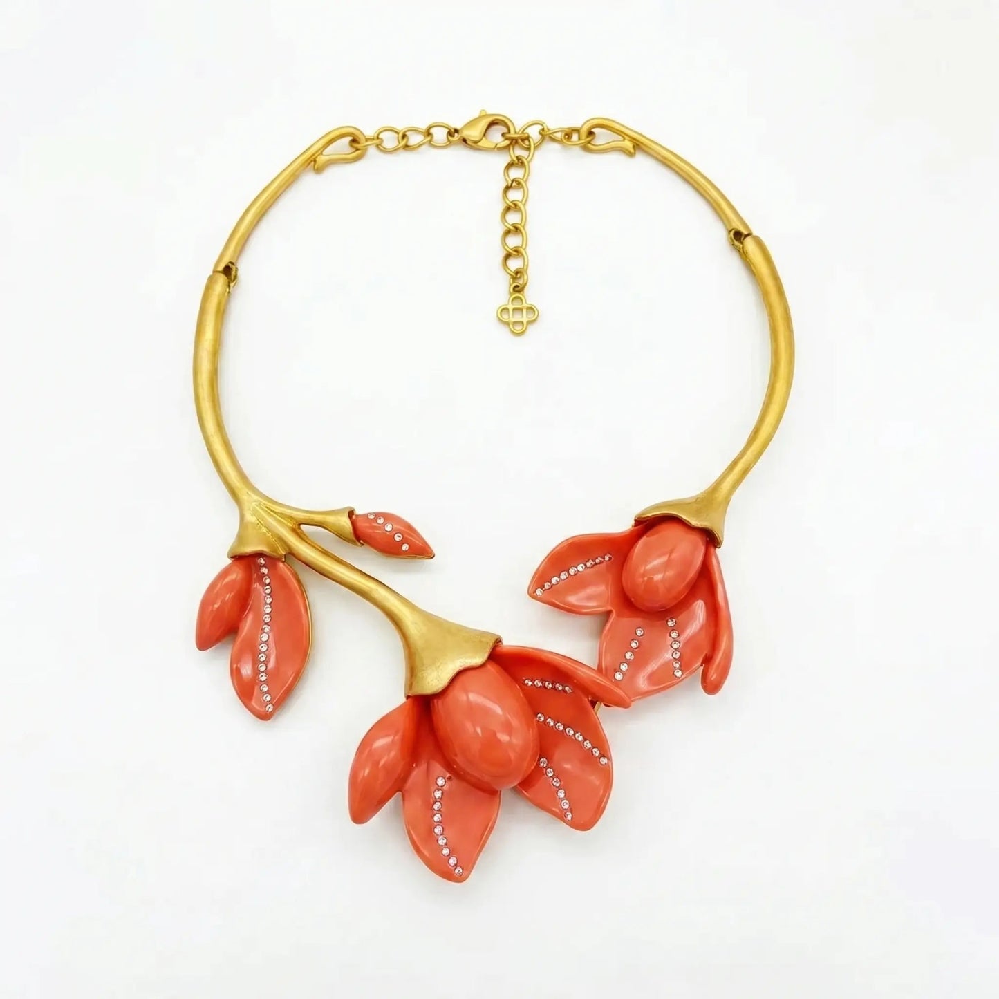 Blooming Magnolia Retro Flower Necklace - Voisson