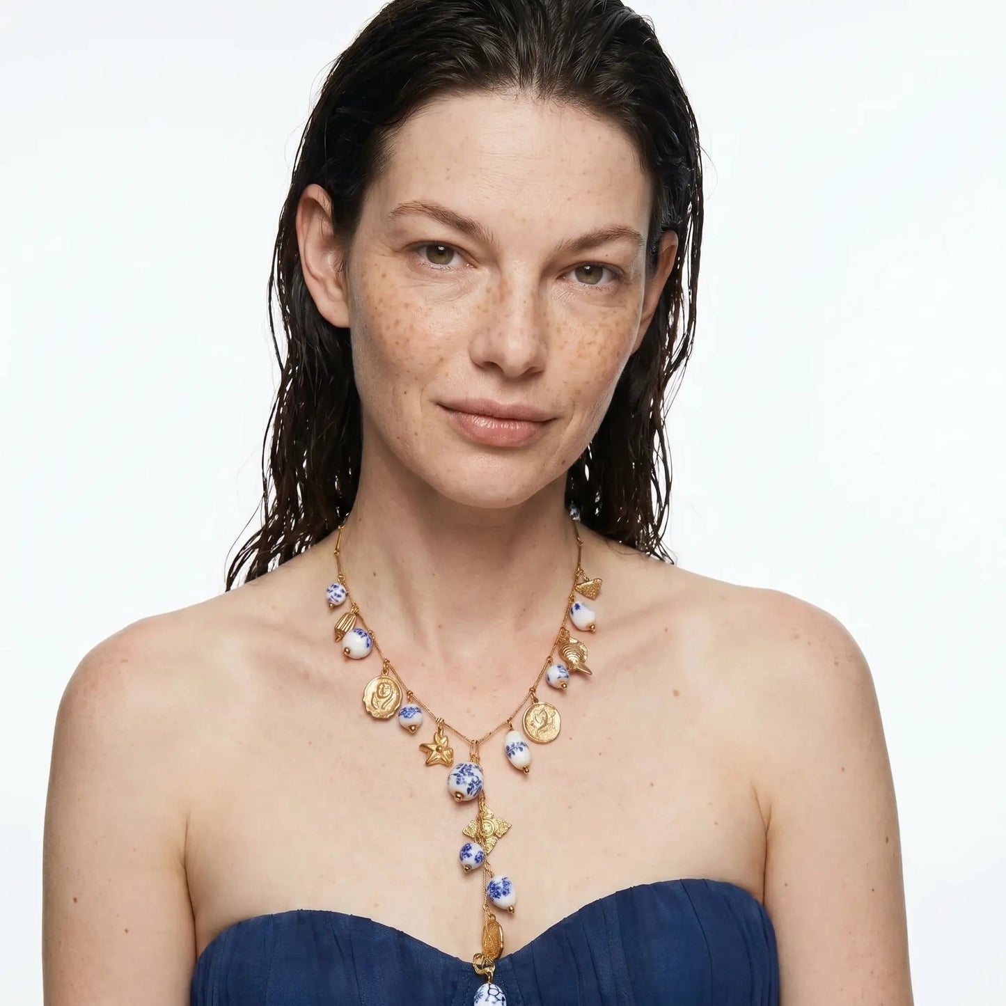 Blue Bloom Talisman Necklace - Voisson