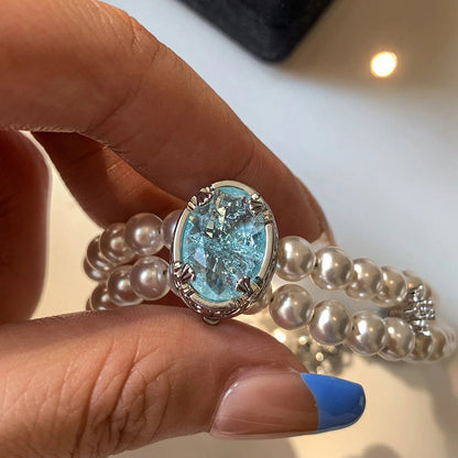 Blue Mirage Pearl Bracelet - Voisson