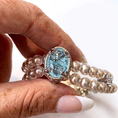 Blue Mirage Pearl Bracelet - Voisson