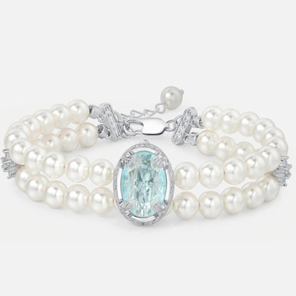 Blue Mirage Pearl Bracelet - Voisson