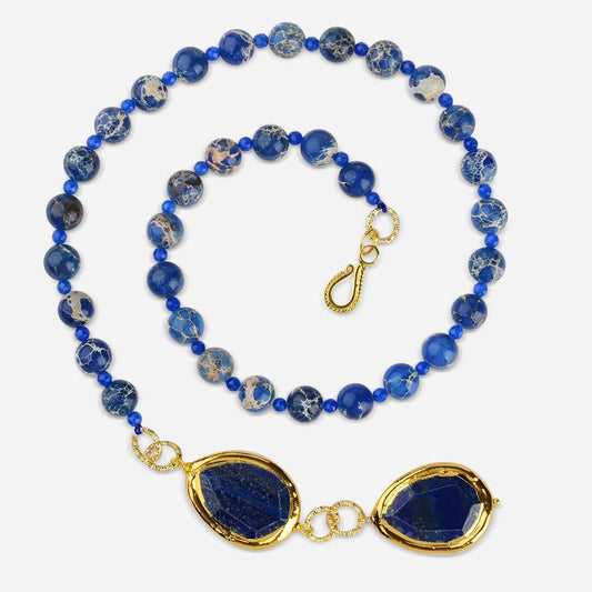 Blue Monarch Pendant Necklace - Voisson