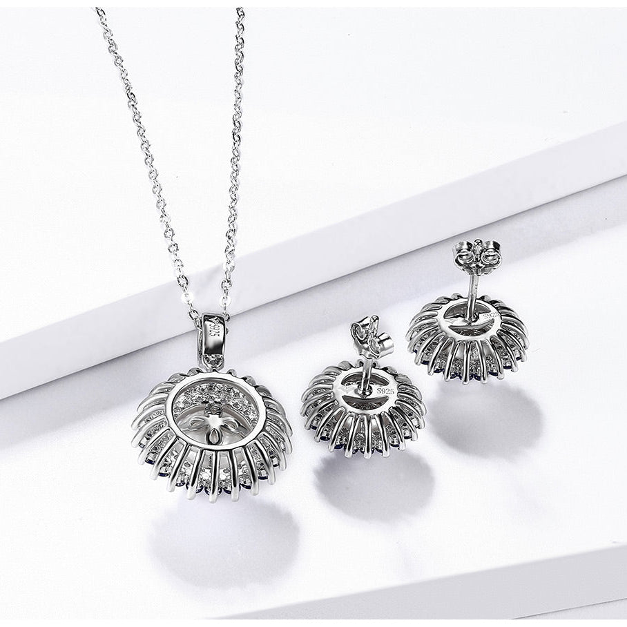 Blue Orbit Pearl Earrings - Voisson