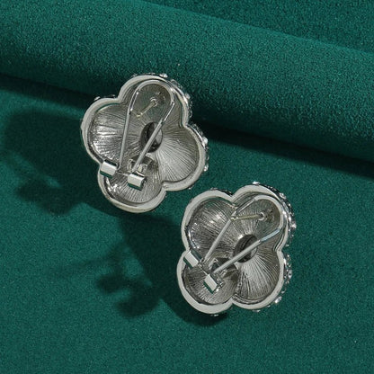 Blue Petal Stud Earrings - Voisson