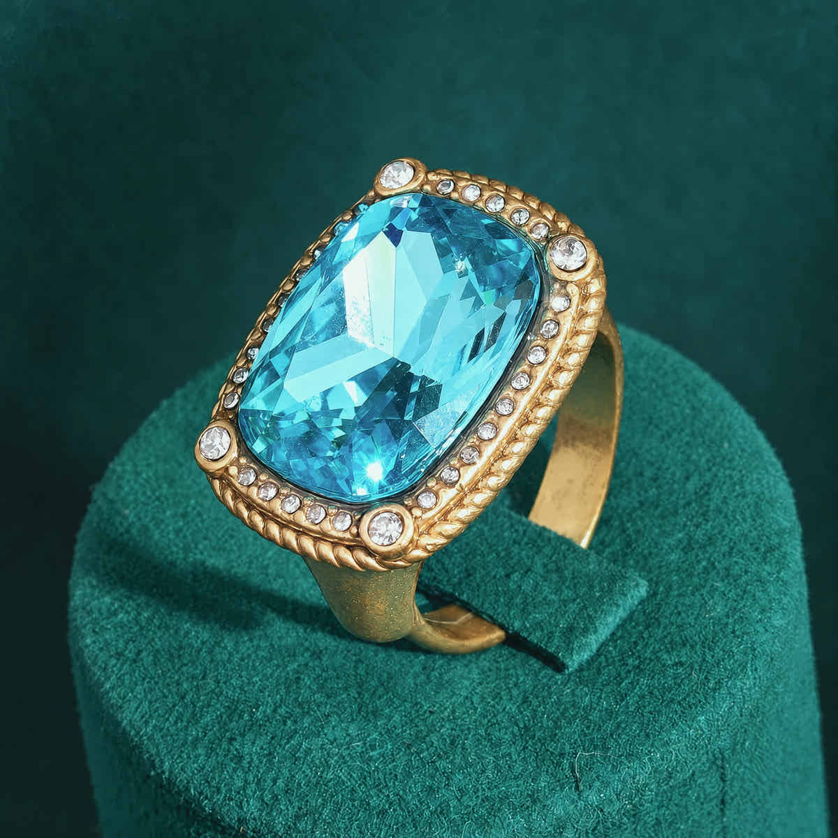 Blue Veritas Gold Ring - Voisson