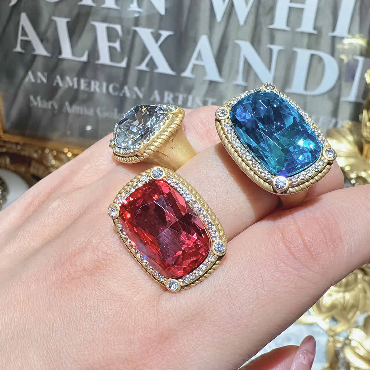 Blue Veritas Gold Ring - Voisson