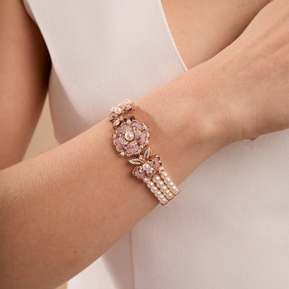 Blush Bloom Pearl Bracelet - Voisson